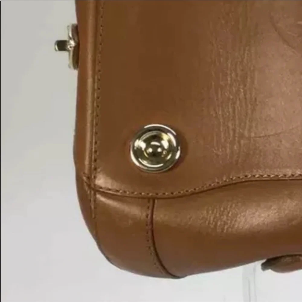 JIMMY CHOO Leather Tahula Hillary Tan Doctor Bag